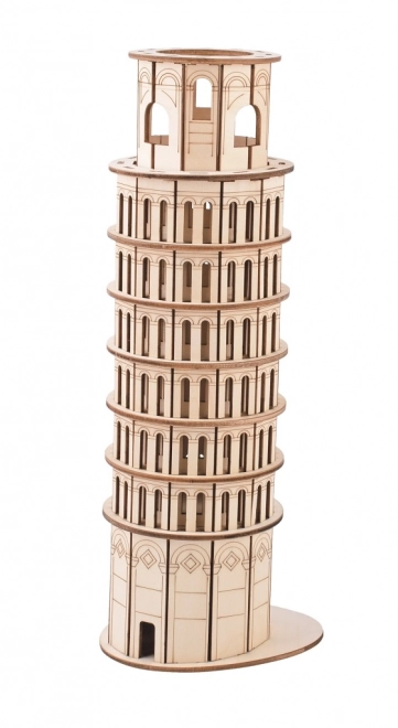 Holz 3D-Puzzle Schiefer Turm von Pisa