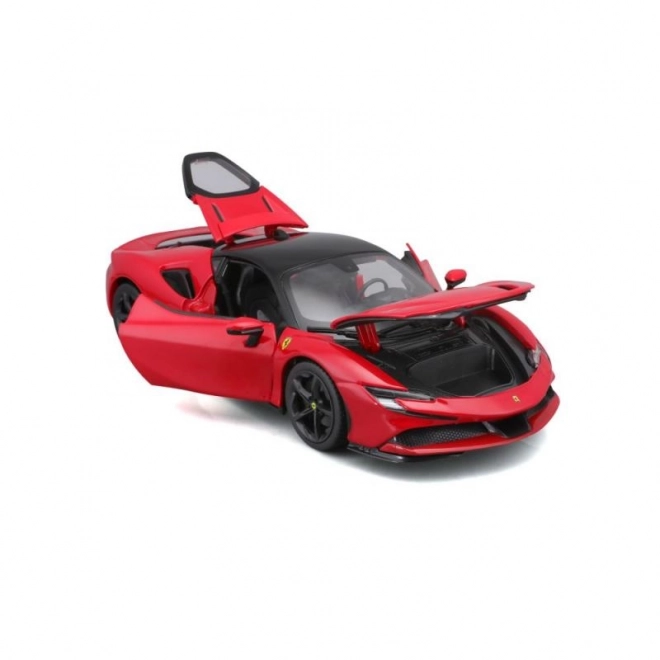 Metalen model Ferrari SF90 Stradale rood 1:18