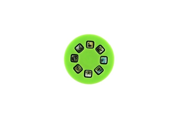 Projector dinosaurus plastic 13cm op batterijen met licht op kaart 14x21cm
