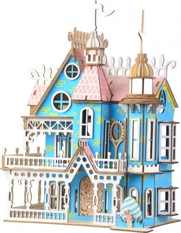 Woodcraft puzzle 3D en bois villa de conte de fées