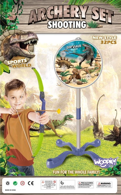 Bogenschießset für Kinder mit Dinosaurier-Motiv