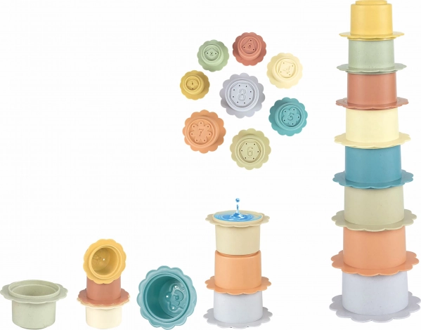 Stacking Cup Tower Flower - 8 pcs