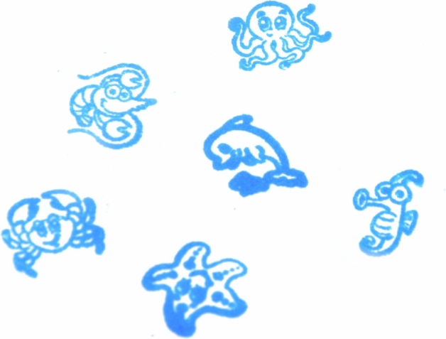 6 adorables motifs marins