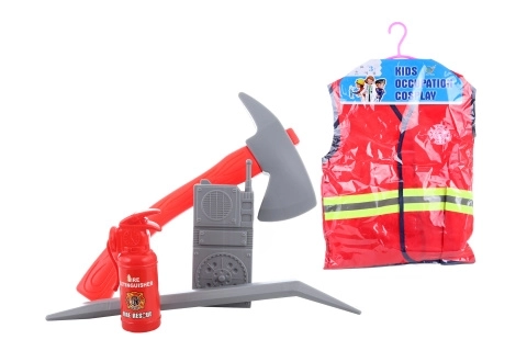 Kinderkostüm Feuerwehrmann mit Weste