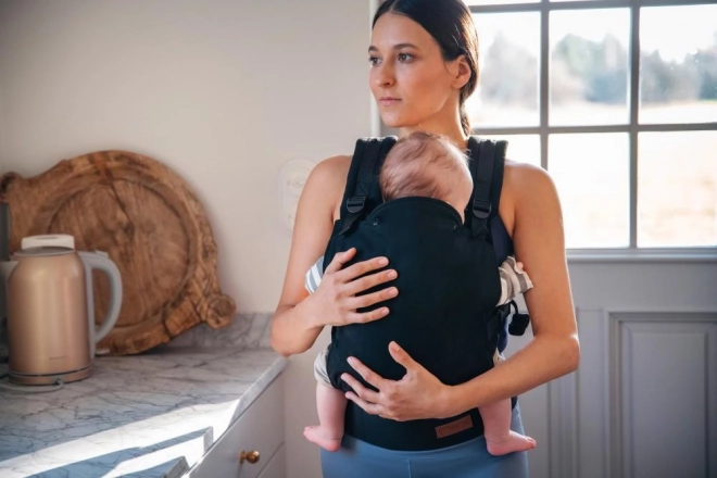 Ergonomische draagzak MoMi COLLET zwart
