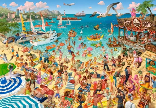 Castorland puzzle Art Collection: Fun at the Sea 1000 pieces