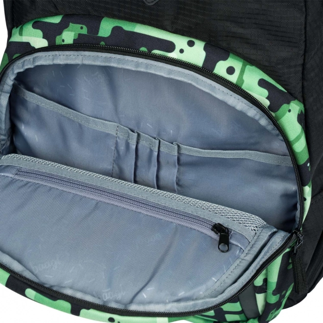 BAAGL 3 SET Coolmate Green: rugzak, etui, zak