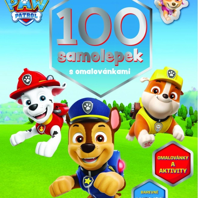Sticker and Coloring Book 100 Stickers PAW PATROL 21.5 × 28 cm