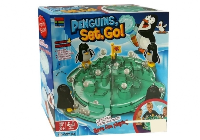 Hra Pinguïn Gletsjer Sneeuwbal Verovering