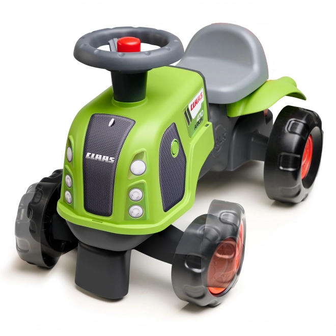 Tracteur enfant Falk Claas 470 Arion vert avec remorque et ensemble pour le sable