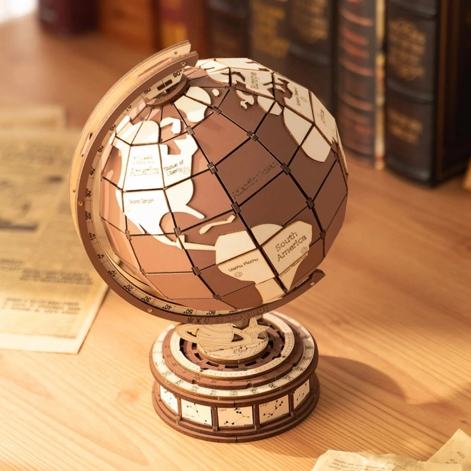 3D Wooden Puzzle Rolife Globe