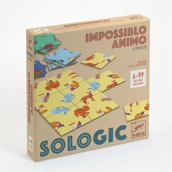 DJECO Jeu logique Sologic Impossiblo - Animaux