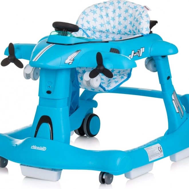 Looptrainer Chipolino Vliegtuig 3v1 Blauw