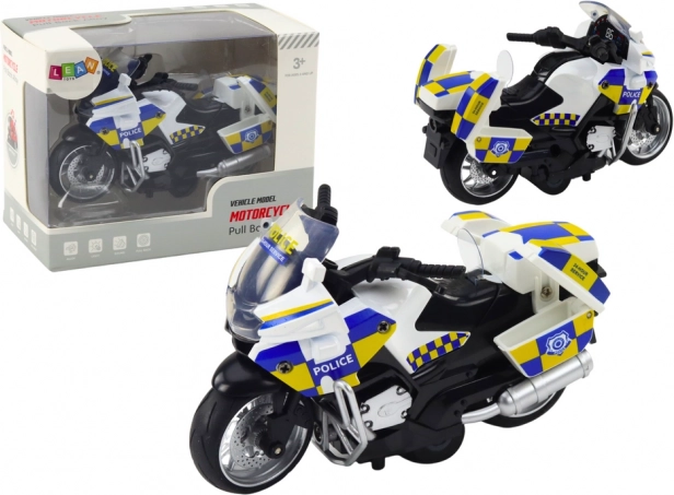 Children's Police Motorcycle with Friction Power, Lights, and Sound