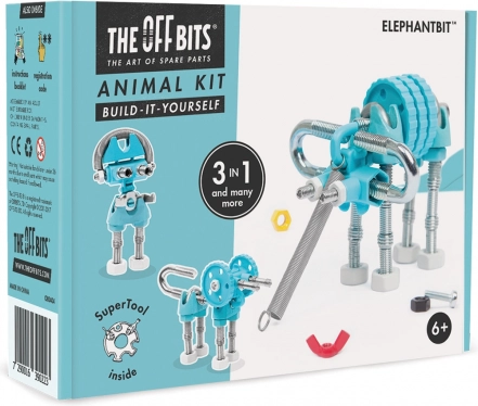 3 en 1 : construisez un éléphant, un chien et un robot