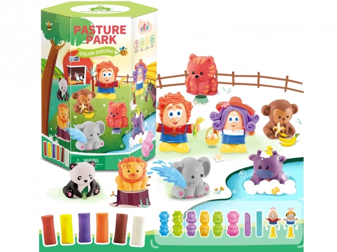 Creatieve set modelleerklei met diervormen