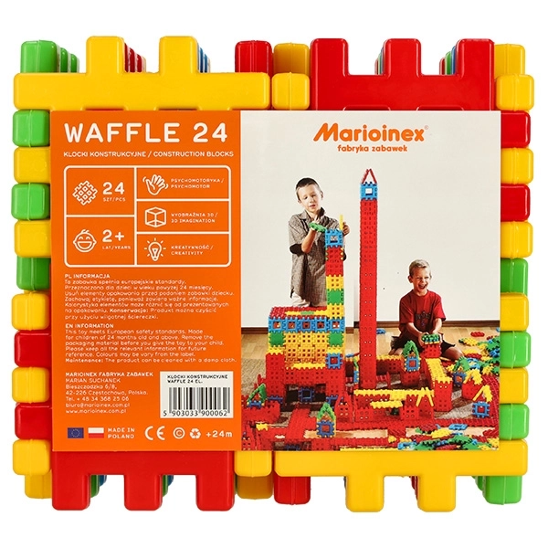 Constructieblokjes Marioinex Wafels 24 stuks