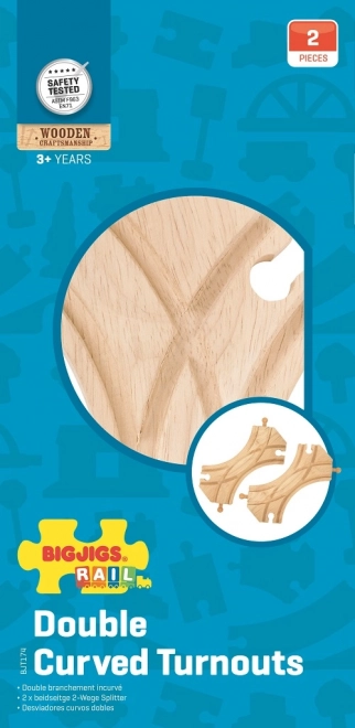 Spoorbaanwissels - set van 2 stuks.