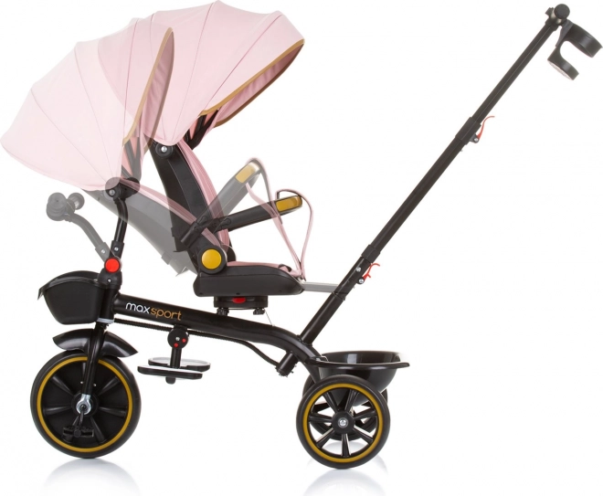Driewieler met luifel Max Sport 2-in-1 Flamingo