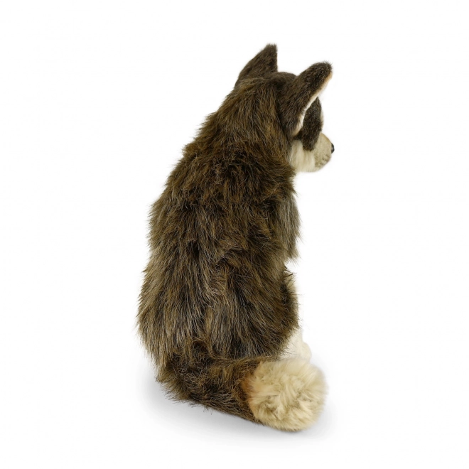 Rappa Pluchen Zittende Wolf 28 cm ECO-VRIENDELIJK