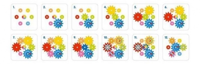 Wooden Game with Gears Goki