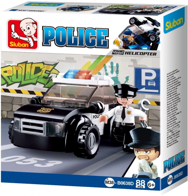 Sluban Politie 4in1 M38-B0638D Patrouillewagen