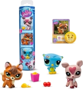 Littlest Pet Shop 3 figuren - verschillende soorten