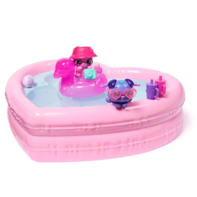 Animaux Hatchimals à la fête de la piscine