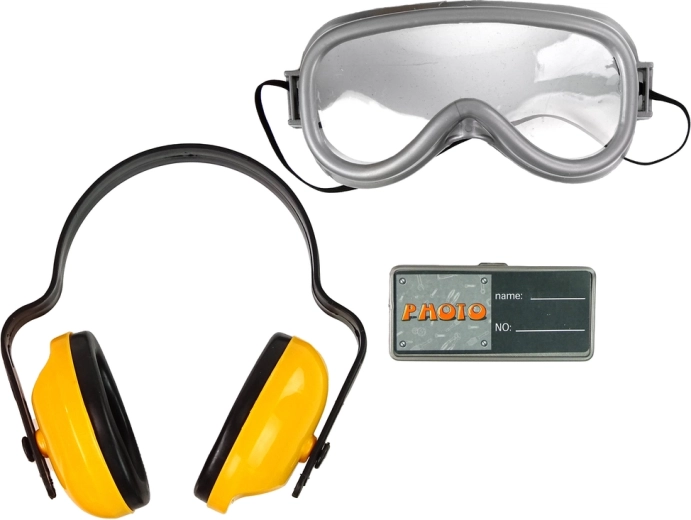 Protective goggles and headphones for safe play