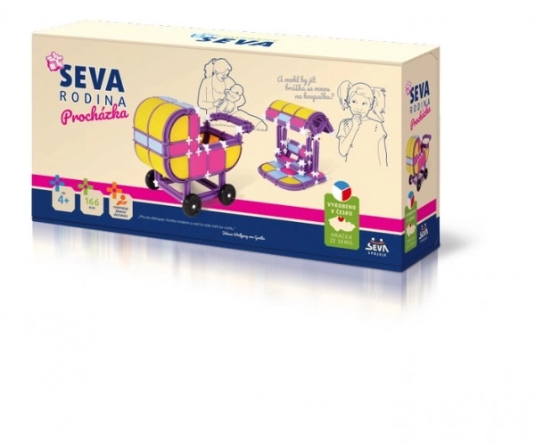 SEVA FAMILIE Speelgoedwandeling plastic 166st in doos 32x17x8cm