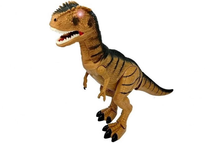Tyrannosaurus dinosaurus beweegt brult licht op