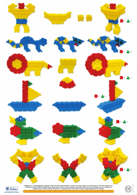 Morphun Constructieve Set 200 stuks - Bouwstenen