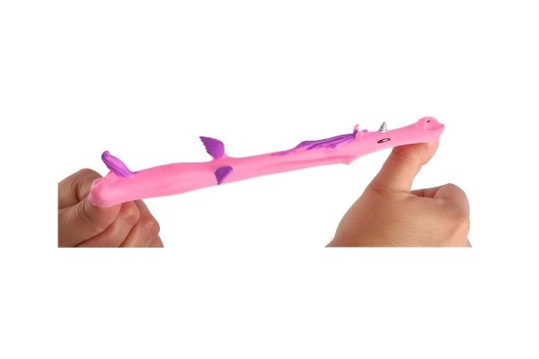 Eenhoorn 2 stuks trek vliegende schietende anti-stress siliconen 10cm op kaart