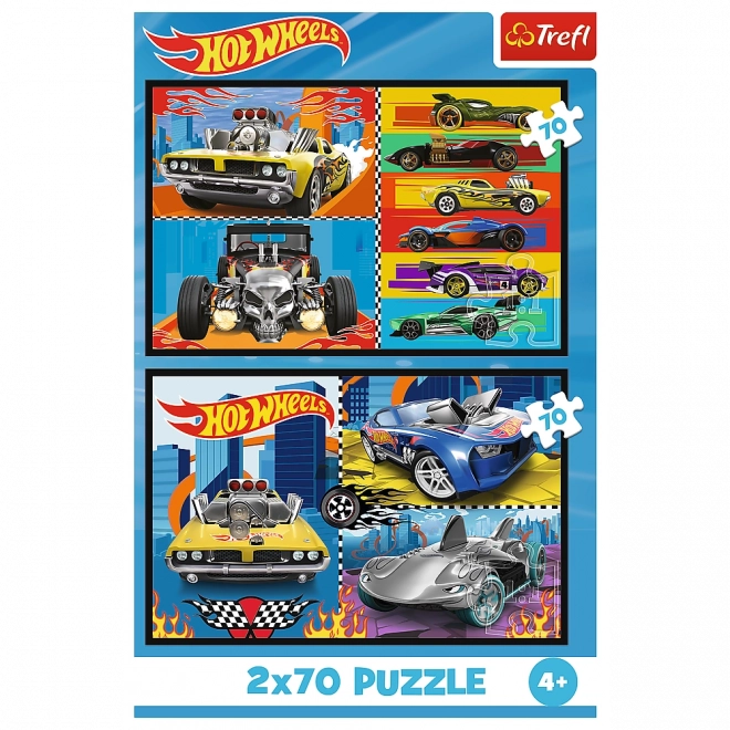 Puzzle 2x70 Hot Wheels Cars