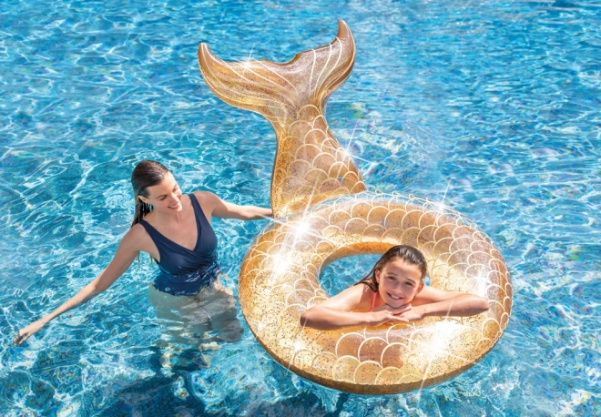 Inflatable Ring in the Shape of a Fin with Glitter