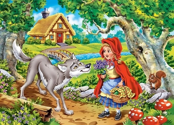 Puzzle Rotkäppchen mit 60 Teilen