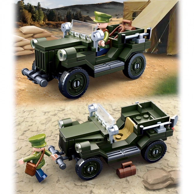 Baukasten Militärjeep Sluban GAZ 67
