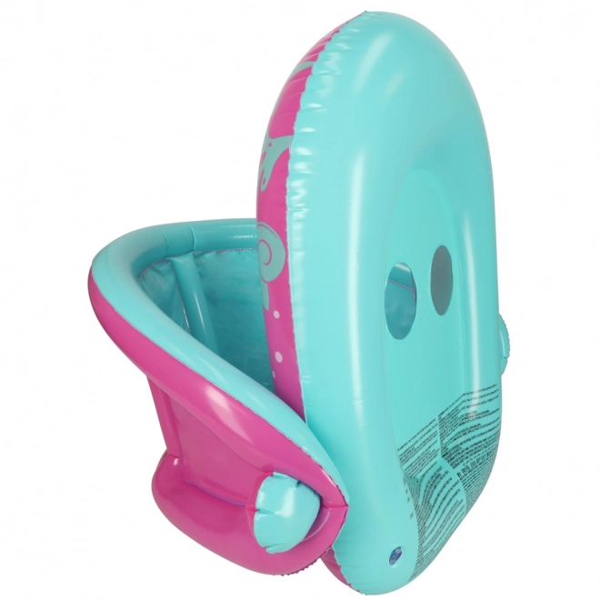 BESTWAY 34091 Kinder opblaasboot met zitting en zonnescherm roze 1-2 jaar 18 kg