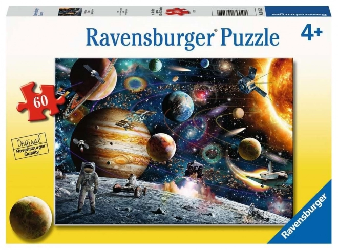 Puzzel Astronaut in de ruimte 60 stukjes