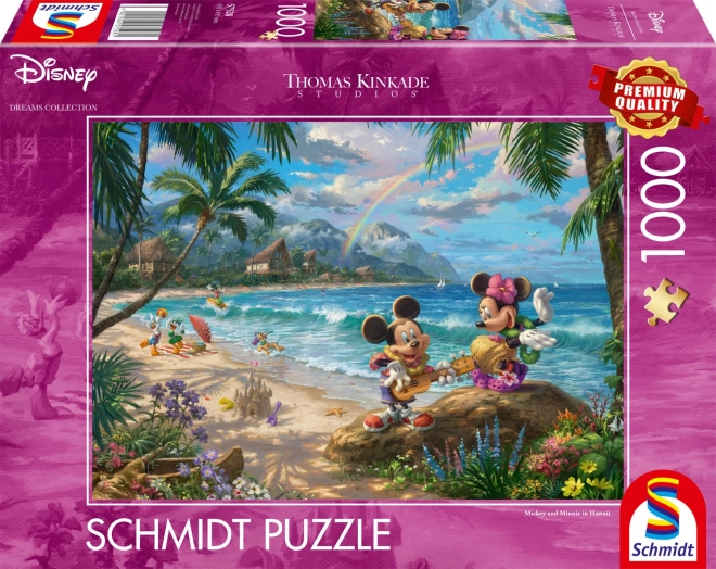Puzzel Minnie en Mickey op Hawaï 1000 stukjes