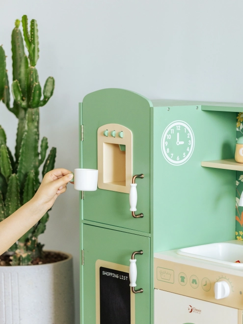 Grote houten keuken voor kinderen