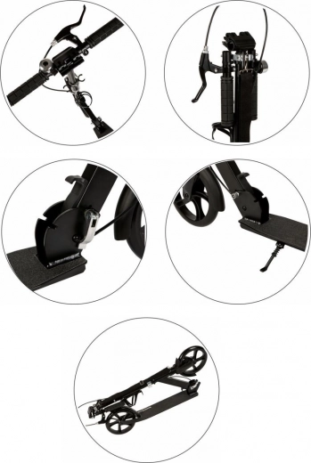 Dubbel remsysteem en opvouwbaar frame