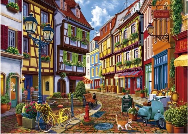 Educa puzzel Verlichte straat 2000 stukjes