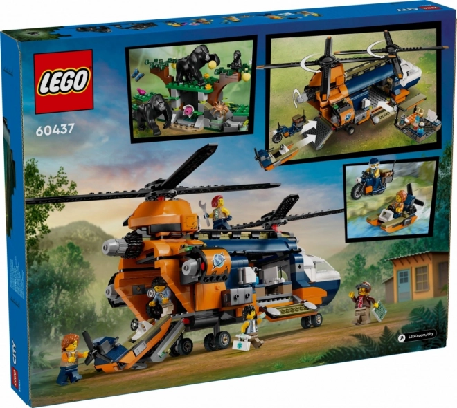 LEGO City 60437 Jungle Onderzoekshelikopter bij de Basciskamp