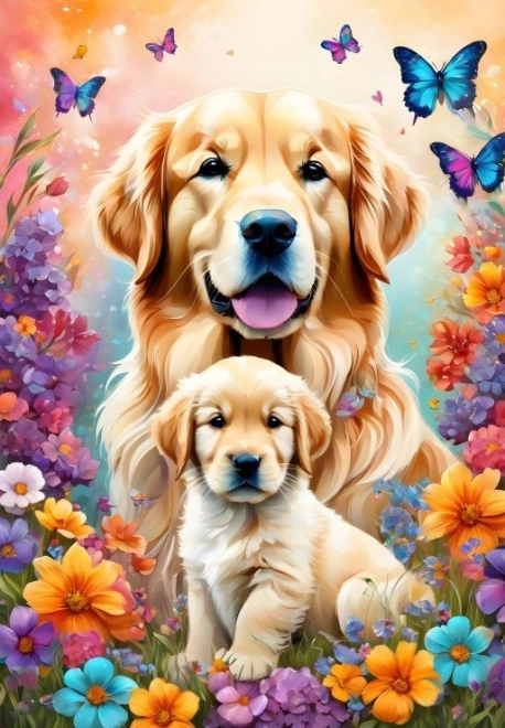 Puzzel moederliefde: honden 1000 stukjes