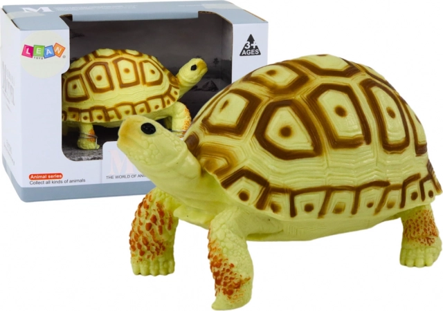 Schildkröten-Sammelfigur – hellgelb und braun, 11 cm