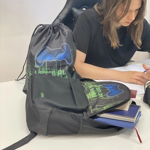 Sac à dos scolaire gaming 22 l avec sac KRUZZEL