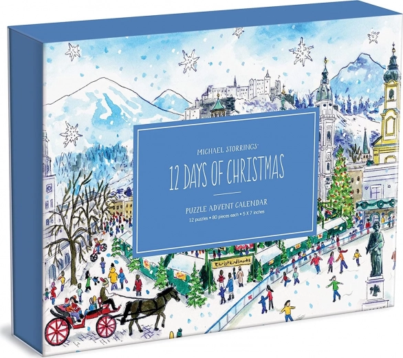 Advent Calendar Puzzle 12 Days of Christmas 12×80 pieces GALISON