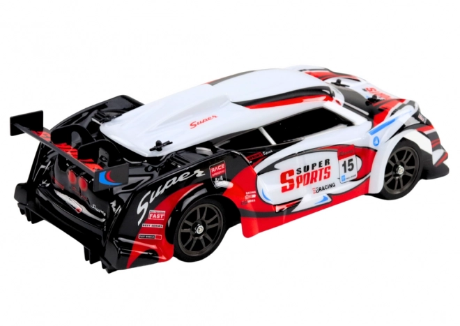 RC Race Car 1:16 Drift with Interchangeable Wheels Red-White