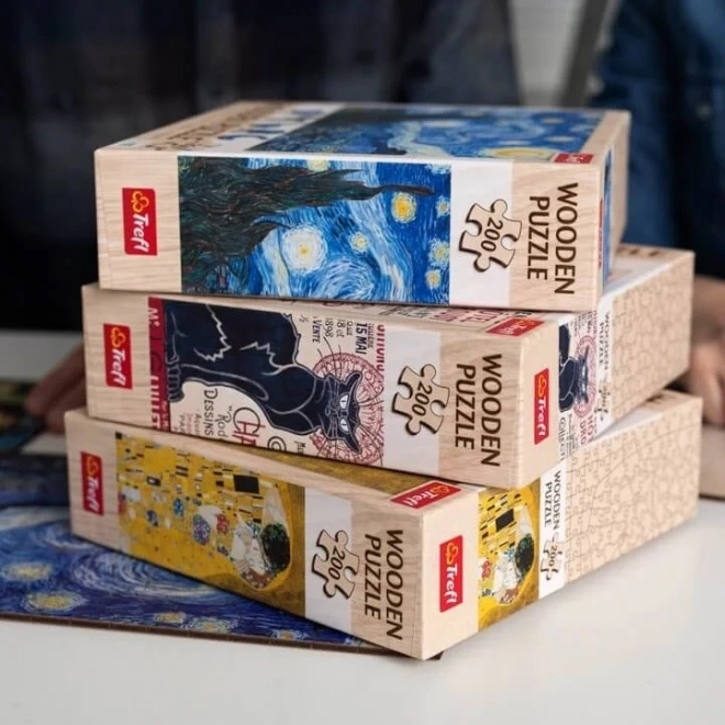 Holzpuzzle Vincent van Gogh - Sternennacht 200 Teile